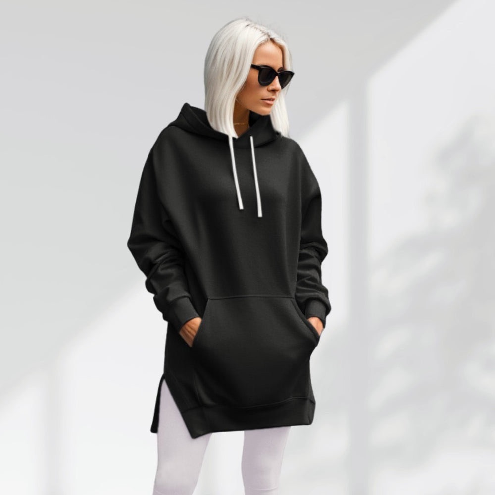 The Warmy Oversized Hoodie Dress black L
